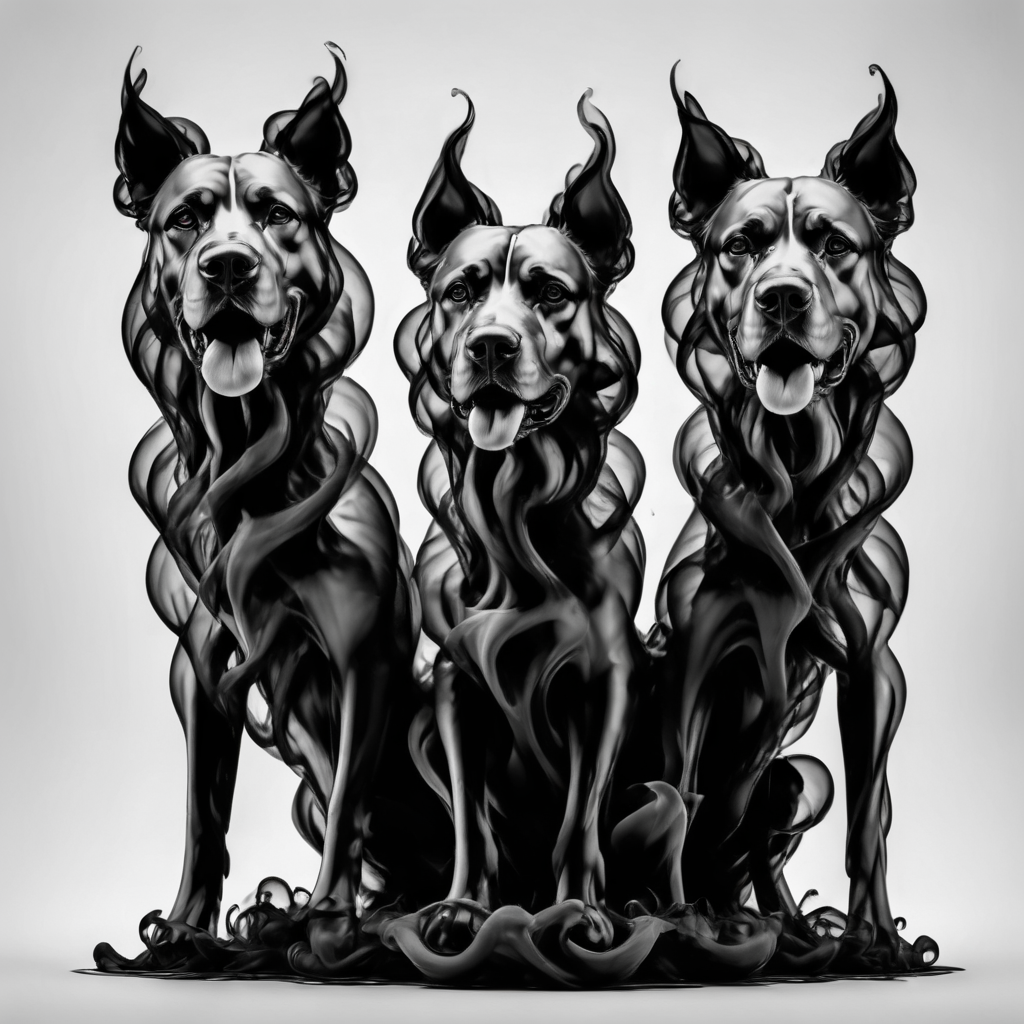 00064-Cerberus a three headed dog growling at the camera, 8k resolution, photograph, best quality, greyscale, monochrome ,_lora_Gloom-.png